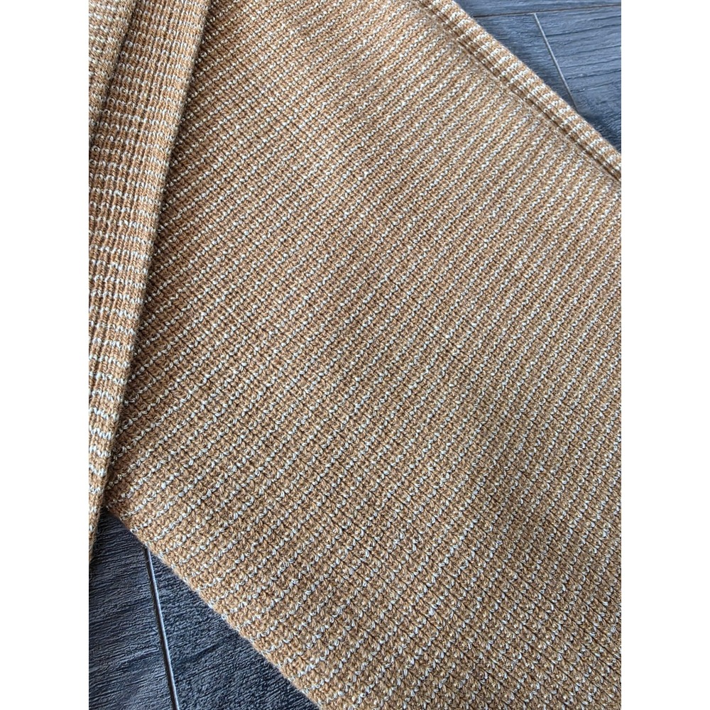 NWT Michael Kors Knit Scarf Tan Gold Metallic Stripe Wool Blend Luxury Warm
Gift - Picture 3 of 7